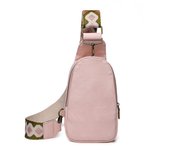 Bolso rosa Macaron nuevo 2022, riñonera para mujer, bolso de pecho a la moda para mujer, bolso para mujer W