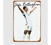 Jude Bellingham Football Sport Player Posters Metal Sign Poster Garage Room Cinema Living Custom Tin Vintage Home Decor