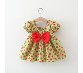 Summer Sweet Floral Infants Clothing Lovely Kid Costume Fashion Baby Girl Dress Bow Children Clothing Soft 0-3 Y Toddler Dresses