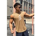 2023 Summer New Trend Men's Pullover Round Neck Mesh Tank Top  Sports Fitness running Top Sleeveless Quick Drying Tank Top