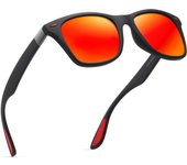 Gafas de sol polarizadas de protección USunglasses para hombres y mujeres, estilo clásico vintage, estilo retro, color negro, para ciclismo, conducción, pesca y actividades al aire libre.