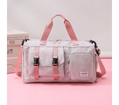Bolsa de Hombro para Gimnasio Fitness Impermeable Equipo de Deportes al Aire Libre para Natación Yoga Bolsa Crucada Grande con Bolsillos para Zapatos
