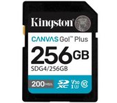 Kingston Technology 256GB SDXC Canvas Go Plus Gen4 200MB/s C10 UHS-I U3 V30