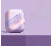 Ins Cloud Moon Pink Purple Cartoon Cute Earphone Case for Apple Airpods 4 3 2 1 Pro 2nd frosting Smile Bluetooth Earphone