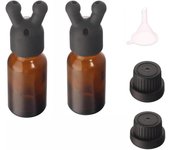 Tapa para inhalador de aceites esenciales, a prueba de fugas, con dosificador individual, mini botella dispensadora de perfume para hombres y mujeres.