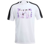 CAMISETA TÉCNICA FRANJA MANGAS NEGRA Run BTS Born singer no more dream N.O tshirt corea kpop musica