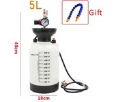 Bomba de fluido automotriz, herramienta de recarga Atf, caja de cambios, Extractor y dispensador neumático, tanque de llenado de aceite de engranaje, 5L