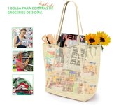 KALIDI Beach Mesh Tote Bag, Casual Tote Bag Hobo Women Foldable MAX 23L Shoulder Fashion Simple Bag Beach for Picnic Vacation