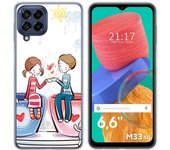 Funda Silicona para Samsung Galaxy M33 5G diseño Café Dibujos