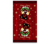 Toalla de cocina navideña con estampado de Letreros de árbol de Navidad