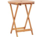 Mesa plegable de Jardín de Madera maciza de Acacia 60x75 cm