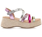Sandalias plataforma mujer MUSTANG 59897 C58229 SANDALIA PLATAFORMA YUTE JADE/FUXIA/PLAT 35788 25V
