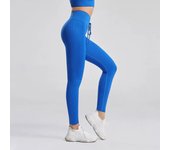 Pantalones de Yoga para Mujer Mallas Deportivas de Realce sin costura, Mallas de Fitness, Mallas de entrenamiento para Gimnasio con Cordón