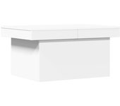 vidaXL Mesa de centro madera de ingeniería 100x55x40 cm Blanco, Negro, Roble Sonoma Mesita de Salón o Comedor o Auxiliar Mesa de Café Meuble Salón