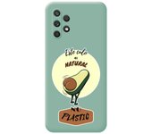 Tumundosmartphone Funda Silicona Líquida Verde para Samsung Galaxy A32 4G diseño Culo Natural Dibujos