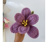 1PC Hand Knitted Flower Artificial Tulip Bouquet Crochet Fake Flower Wedding Party Mother's Day Gift Home Decor