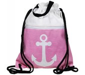 Mestre Artesão® Saco de Ginásio Âncora Rosa em Tecido – 0183