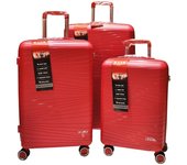 Maletas de Viaje 3 Piezas Rígidas 100% PP Ultrarresistentes - Cerradura TSA - Doble Rueda - 20/24/28 Pulgadas