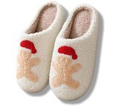 Zapatillas de casa navideñas para mujer y hombre, pantuflas de espuma viscoelástica para vacaciones de invierno, cómodas y bonitas para la familia