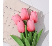 5/10Pcs Tulip Flowers Artificial Tulip Bouquet PE Foam Fake Flower for Wedding Ceremony Decor Home Garden Bouquet Decoration