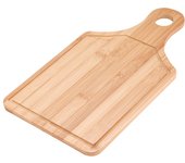 Family - Tabla Cortar Rectangular con Asa Bambú Natural  Tablero Pizza Multifuncional para Picar Alimentos Verduras, Frutas, Carne  Gruesa Duraderas y Resistentes Antideslizante