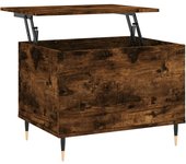 vidaXL Mesa de centro madera contrachapada 60x44,5x45 cm Blanco, Negro, Blanco brillante Mesita de Salón o Comedor o Auxiliar Mesa de Café Meuble Salón