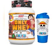 BIG - Proteinas Whey ONE PIECE - Edición Exclusiva con 12 Tazos Coleccionables. Materia Prima Premium. Whey Protein para Masa Muscular. Sin Lactosa 1Kg Sabor Choco One + Shaker