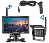 7 pulgadas inalámbrico de visión trasera Cámara reserva nocturna sistema para coche RV camión bus Monitores