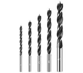 set de 5 Puntas Helicoidales Universales para Taladro de Madera de 4 a 10mm