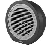 Termoventilador Elect.brindisi 2000w Negro/gris Termost.reg. 2potencias 3funciones Sist.seguridad 25x25x16,8cm