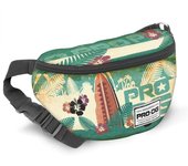PRODG Prodg Riñonera 61593 Negra con Estampados únicos y Bolsillo Exterior con Cremallera
