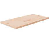 vidaXL Encimera de baño madera maciza sin tratar 80x40x2,5 cm
