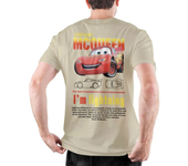 Mens Versatile T-Shirts Lightning Mcqueen Cars Galaxy Summer O-Neck Short Sleeves Casual Sporty Daily Fashion Male Clothing