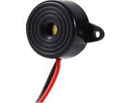 AUTOZOCO Zumbador para Luces de Coche olvidados, Diámetro 23 mm, Altura 12 mm, Cable 100 mm, Voltaje Trabajo DC 3-24V, Voltaje Nominal DC 12V, Corriente Nominal MAX: 10 mA, Salida Sonido 85dB a 95dB