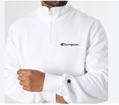 Sudadera CHAMPION HALF ZIP SWEATSHIRT 220263 WHT Blanco