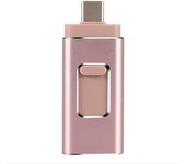 Memoria USB para teléfono 64GB 128GB, unidad flash 4 en 1 con puerto IOS/USB/Tipo-C/Micro USB, memorias USB de alta velocidad para almacenamiento externo, unidades de memoria para Android/Pad/ordenador/PC
