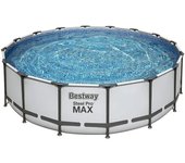Piscina Bestway Steel Pro Max 488 x 122 cm con Depuradora de Cartucho, excelente calidad de los materiales utilizados para la construcción de la piscina y en la facilidad de instalación, gracias a la avanzada tecnología del Bestway FrameLink System