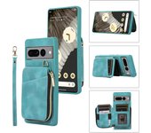 Classic Leather Luxury Phone Case  Zipper Wallet Protective Cover for Google Pixel 6A Pixel7 Pixel7A Pixel7PRO
