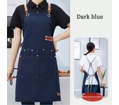 Perfessional Kitchen Apron Women Waterproof Grill Apron With Pockets Mandil Woman Taller Waiter Apron Nail Salon