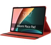 Tumundosmartphone Funda Giratoria 360 para Xiaomi POCO Pad 12.1 Color Roja