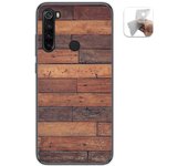 Tumundosmartphone Funda Gel Tpu para Xiaomi Redmi Note 8T diseño Madera 03 Dibujos