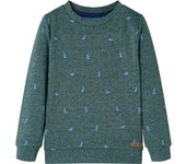 Sudadera Infantil Dark Green Melange 140