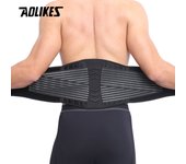 Correa de Soporte Lumbar AOLIKES para Hombres y Mujeres para el Trabajo, Levantamiento de Pesas, Cinturón de Compresión Elástica para Soporte de Cintura en Levantamiento de Pesas, Sentadillas, Peso Muerto