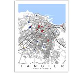 Madrid World City Colour Map Canvas Art Painting New York London Paris Poster and Print Wall Art Picture for Home Decoration