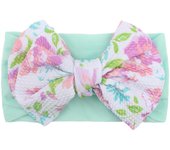 Lovely Newborn Baby Headband For Girls Elastic Knit Children Turban Baby Bows Soft Nylon Kids Headwear Hair Accessories