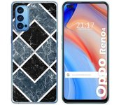 Tumundosmartphone Funda Gel Tpu para Oppo Reno 4 5G diseño Mármol 06 Dibujos