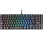 Mars Gaming - MKREVOPROBES Negro, Teclado Gaming RGB Mecánico, TKL+ NUM, Switch Azul, Español MKREVOPROBES