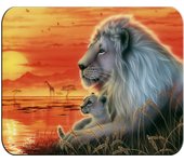 MERCHANDMANIA ALFOMBRILLA GRANDE leon selva savana animal salvaje felino bestia mousepad raton