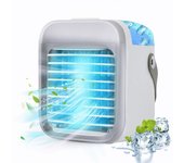 Humidificador Recargable Aire Acondicionado Portátil 4 En 1, Mini Enfriador De Aire De 3 Etapas, 7 Colores LED, Adecuado para Dormitorio, Oficina Y Camping