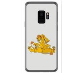 Tumundosmartphone Funda Gel Tpu para Samsung Galaxy S9 Diseño Leones Dibujos